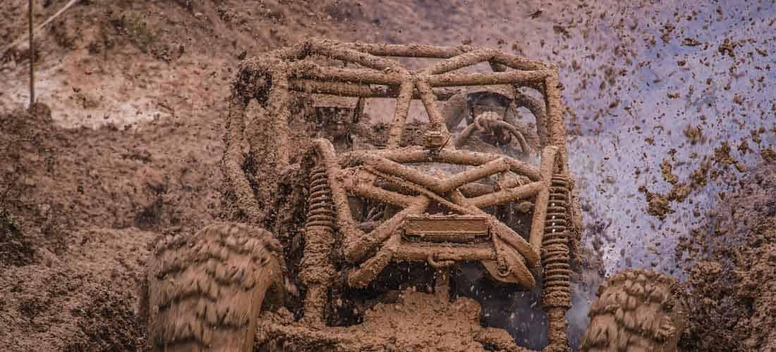 Mud riding with Side by Side UTV