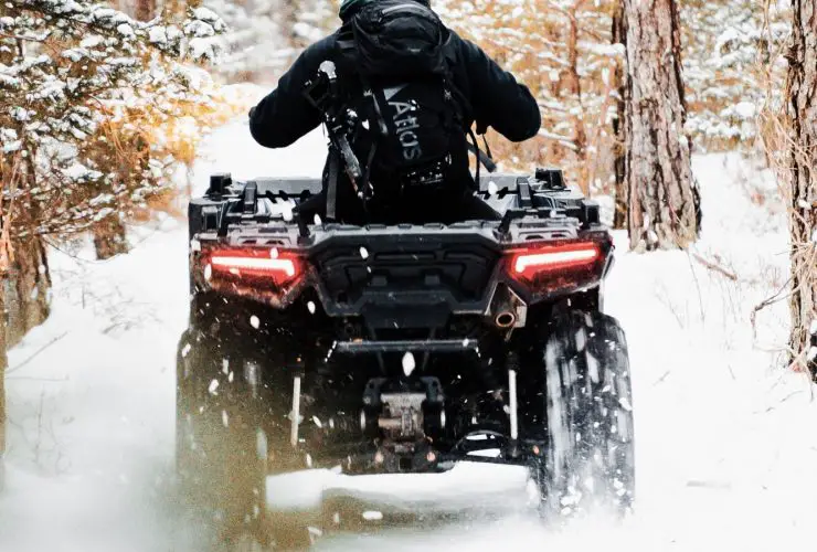 atv for plowing snow