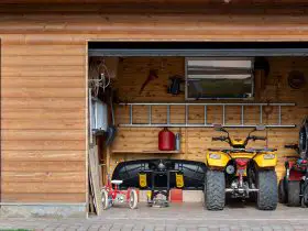 ATV in garage
