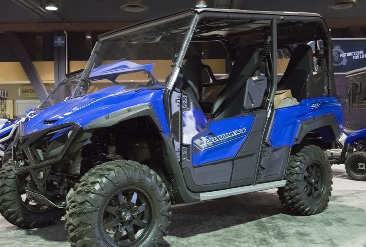 Yamaha Wolverine 4-seater UTV on display